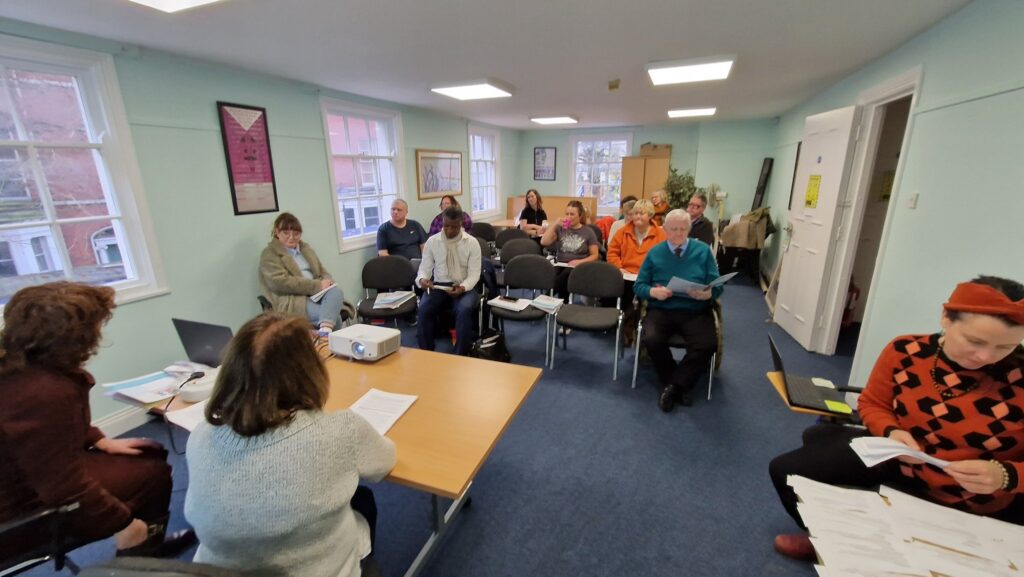 First meeting of the new Community Support Group